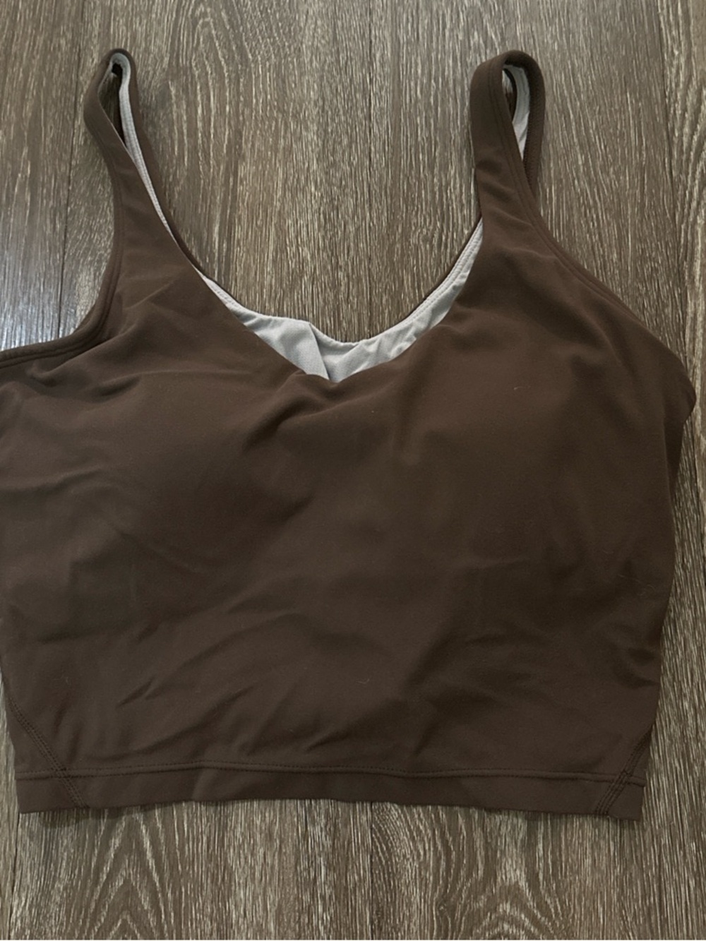 Women’s Brown V-Neck Tank Top